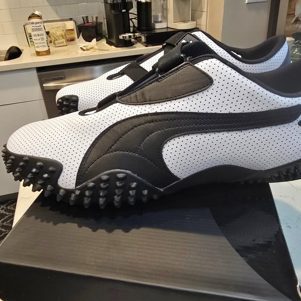 Puma Mostro PERF Puma White Puma Black 397331-01 US MENS SHOES SIZE 13 NEW